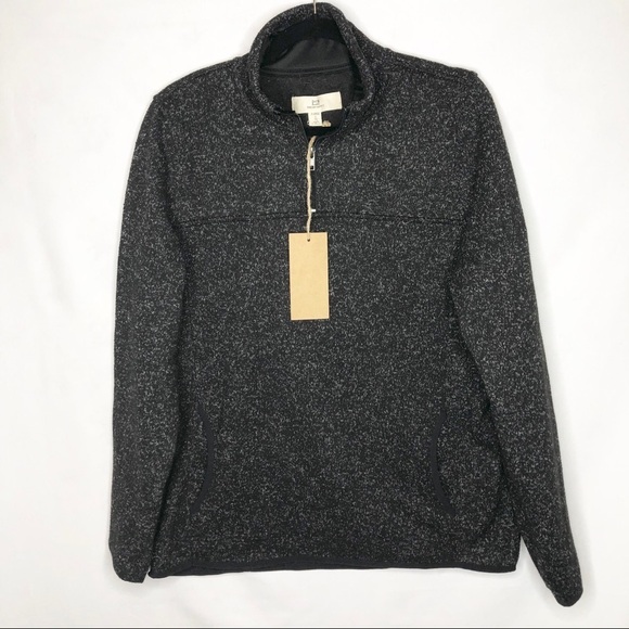 Thread & Supply Black Quarter-Zip Jacket NWT - Picture 1 of 8